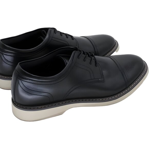 Alfani Theo Cap Toe Oxford Dress Shoes Black Smart Casual Lace-Up Men's US 10M - Picture 3 of 6
